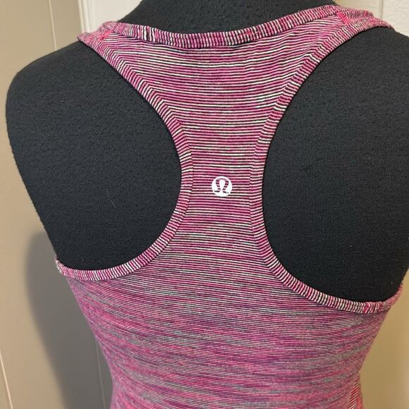 Lululemon marled multi color stretch long racerback tank. - Picture 5 of 6